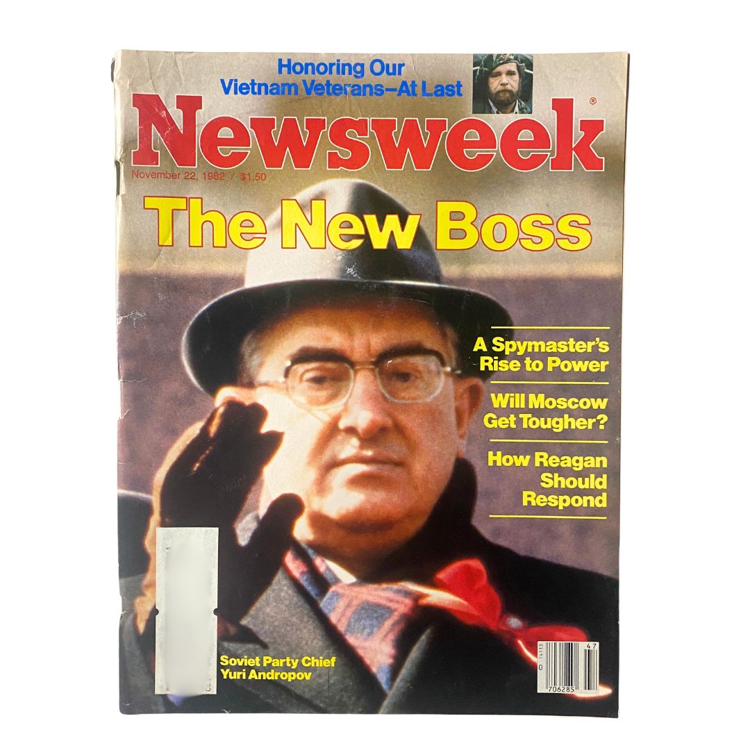 VTG Newsweek Magazine November 22 1982 Soviet Party Chief Yuri Andropov