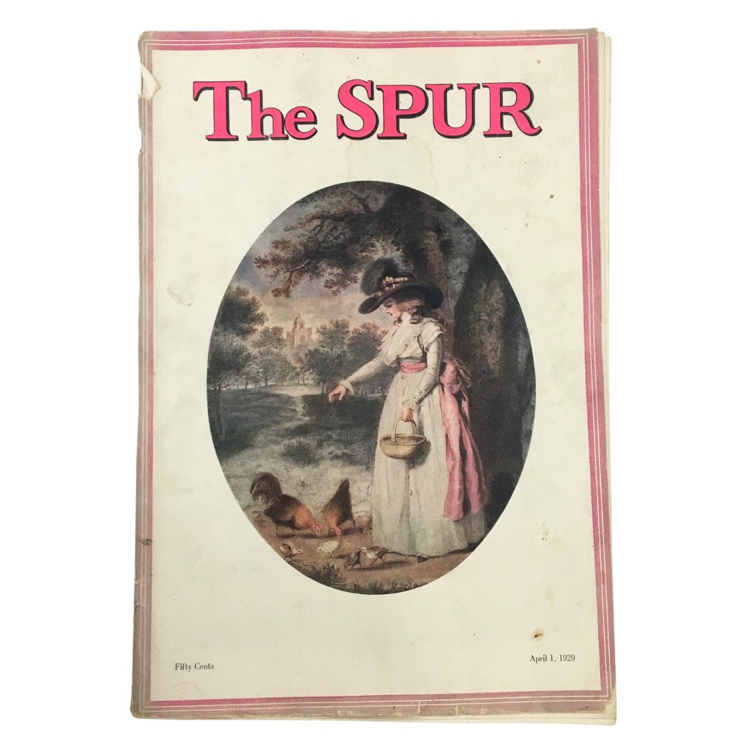 VTG The Spur Magazine April 1 1929 The Stars in Sports Realm No Label