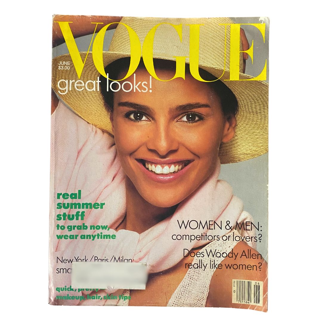 VTG Vogue Magazine June 1986 Shari Belafonte-Harper by Richard Avedon