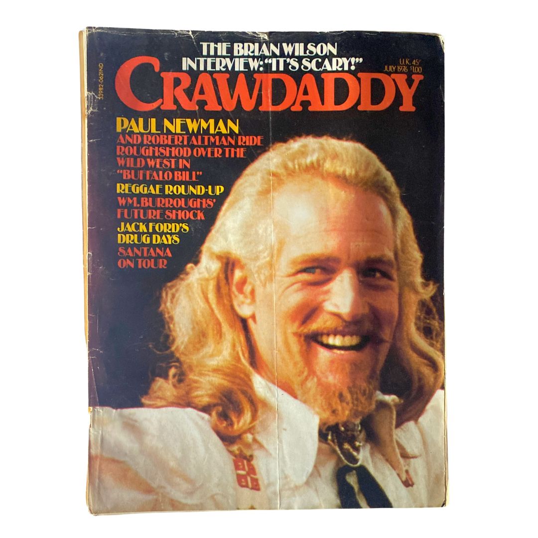 VTG Crawdaddy Magazine July 1976 Paul Newman & Robert Altman Ride No Label