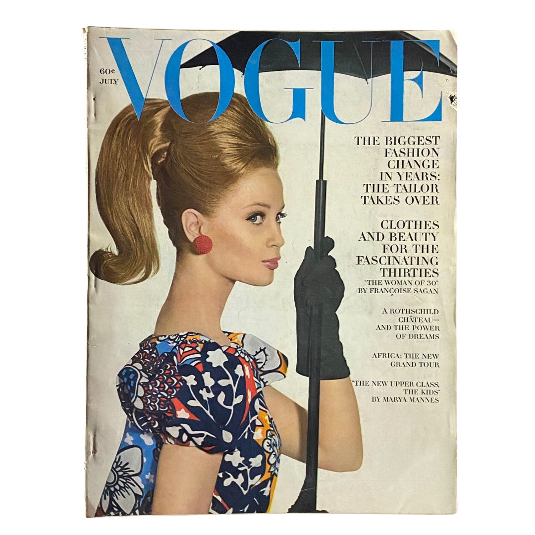 VTG Vogue Magazine July 1963 Celia Hammond by Irving Penn No Label