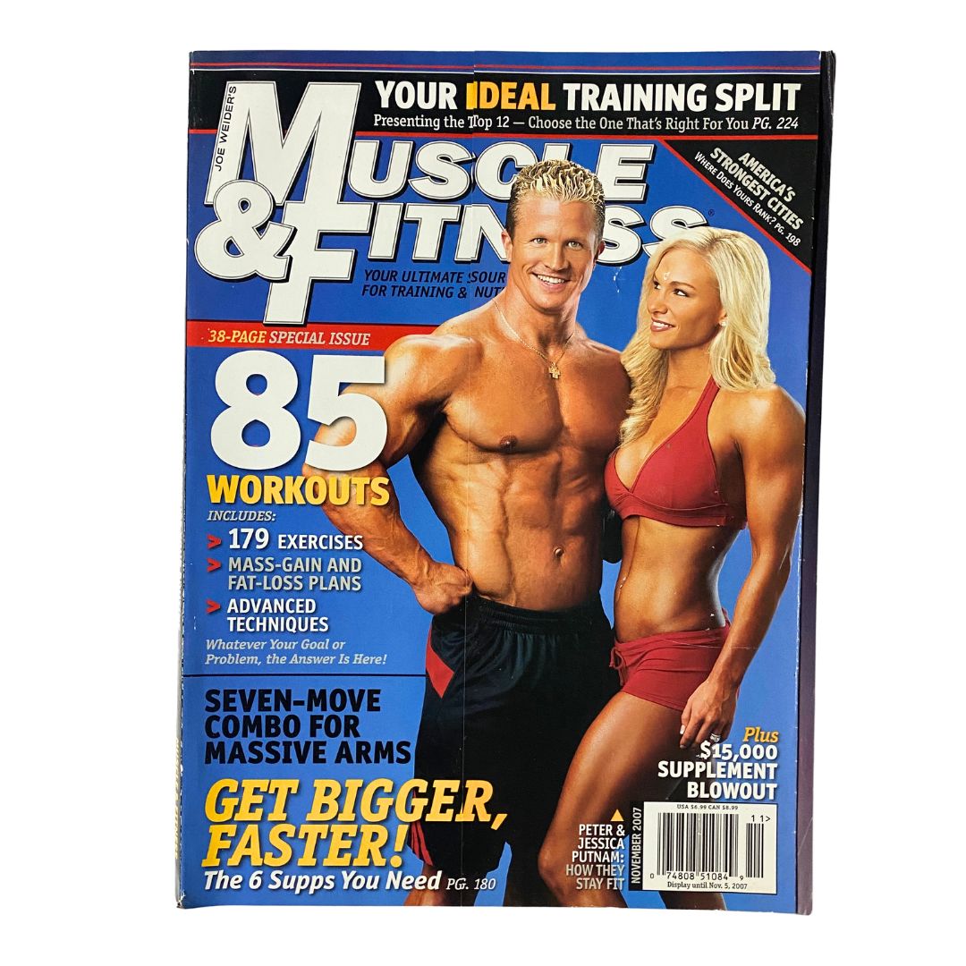 Muscle & Fitness Magazine November 2007 Peter Putnam, Jessica Putnam No Label