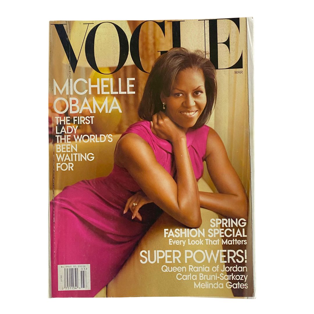 Vogue Magazine March 2009 First Lady Michelle Obama No Label