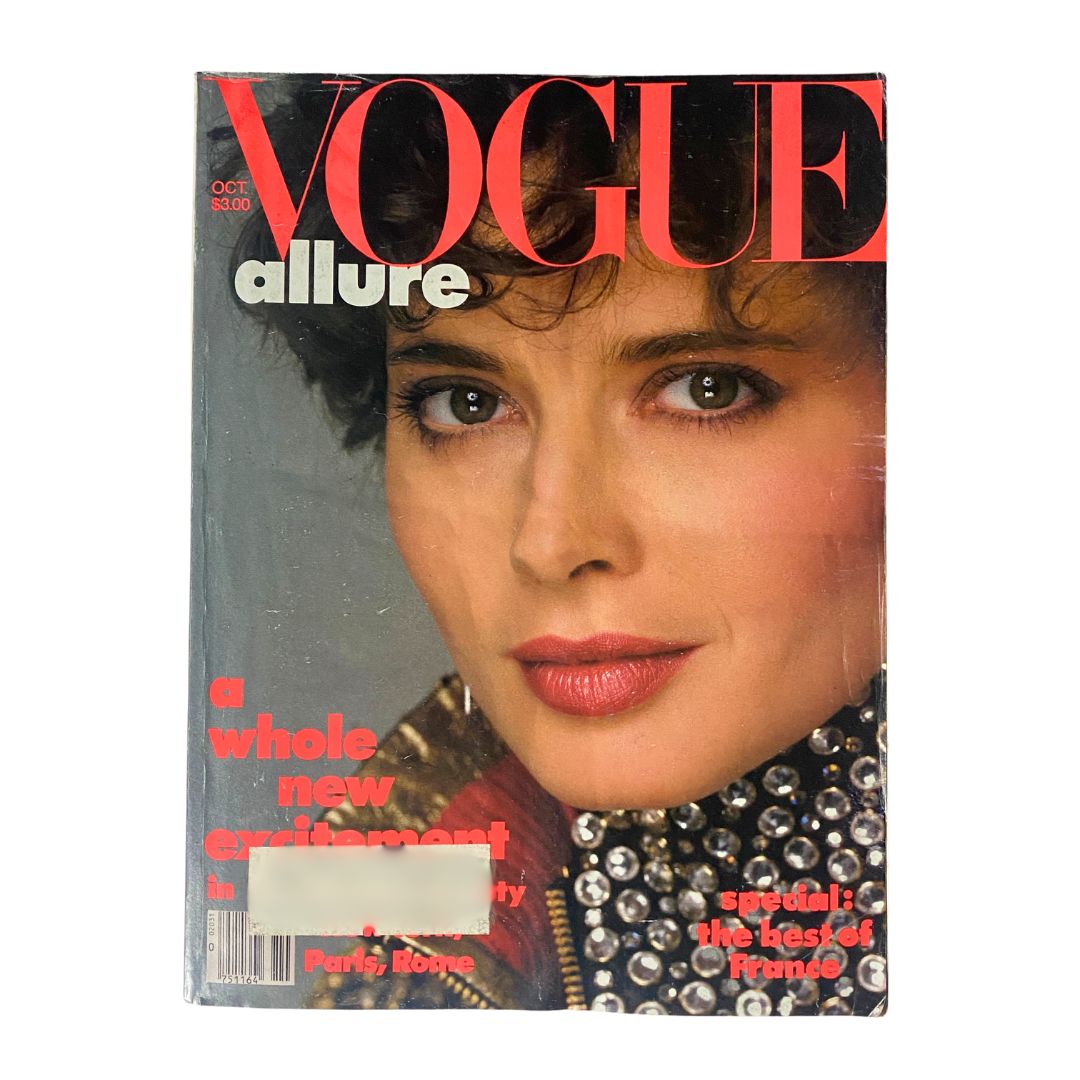 VTG Vogue Magazine October 1982 Isabella Rossellini by Richard Avedon