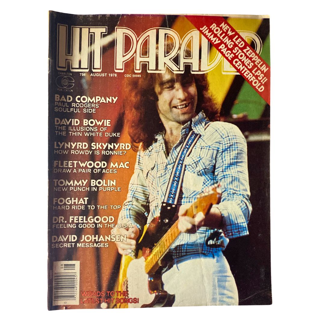 VTG Hit Parader Magazine August 1976 Bad Company Paul Rodgers No Label