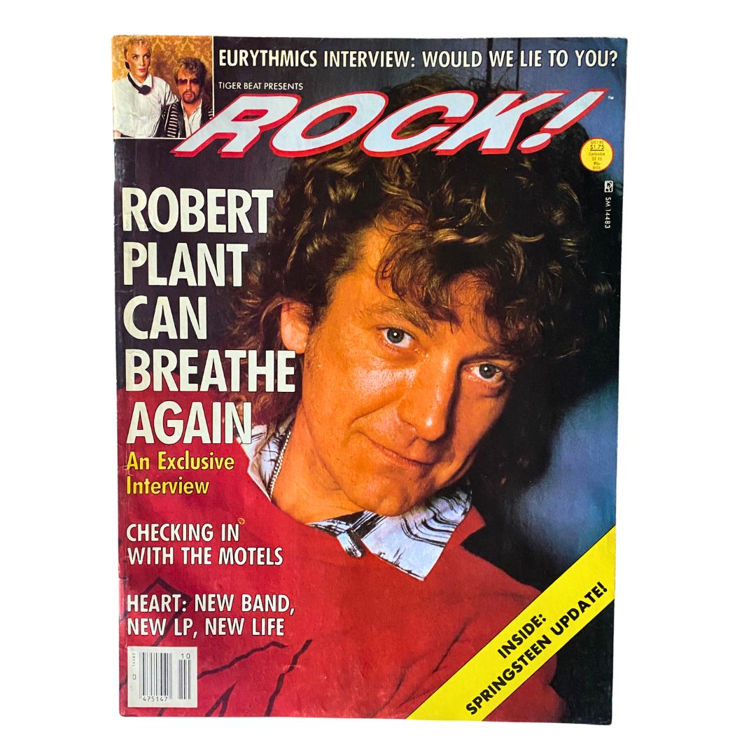 VTG Tiger Beats Rock Magazine October 1985 Robert Plant No Label