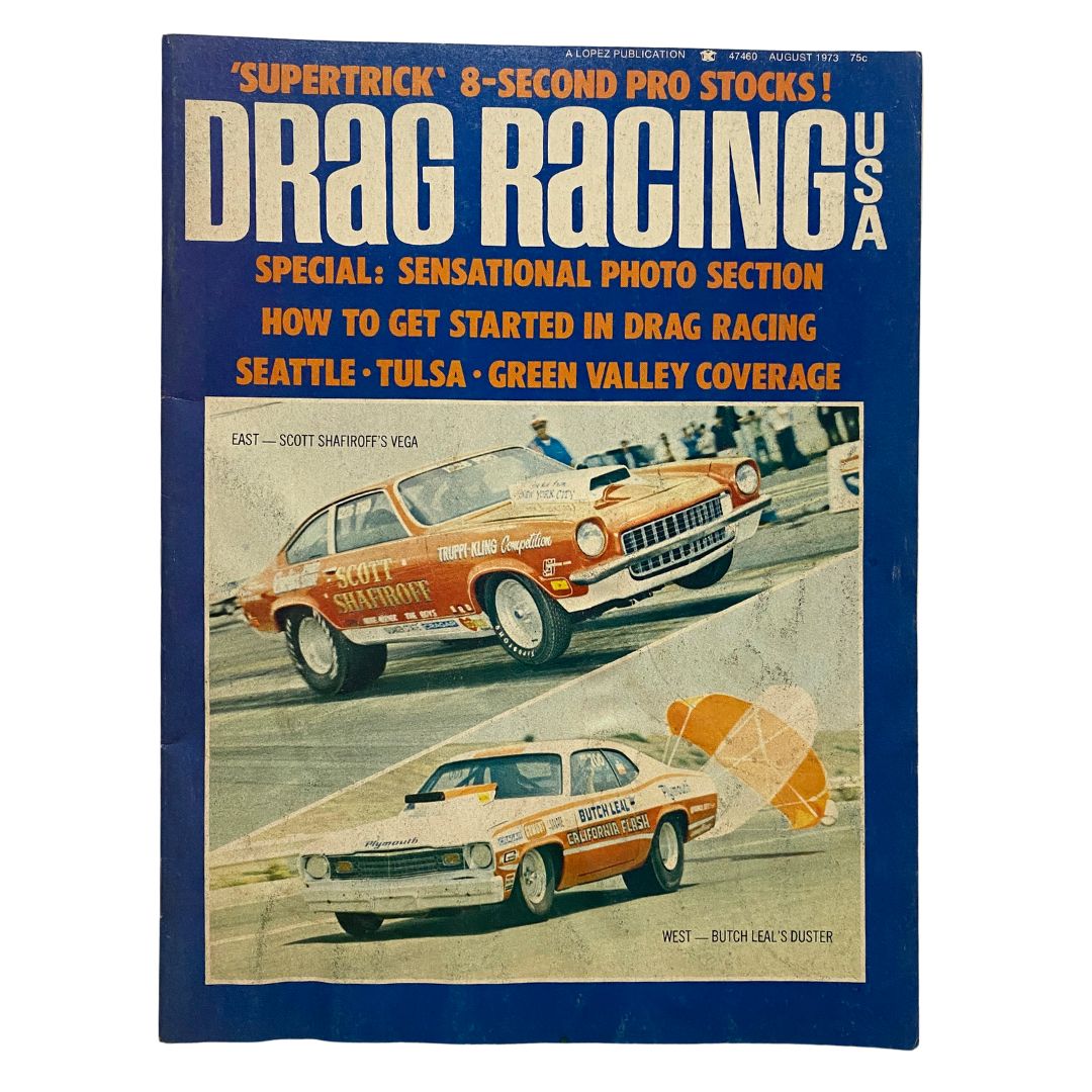 VTG Drag Racing USA Magazine August 1973 East Scott Shafiroff's Vega No Label
