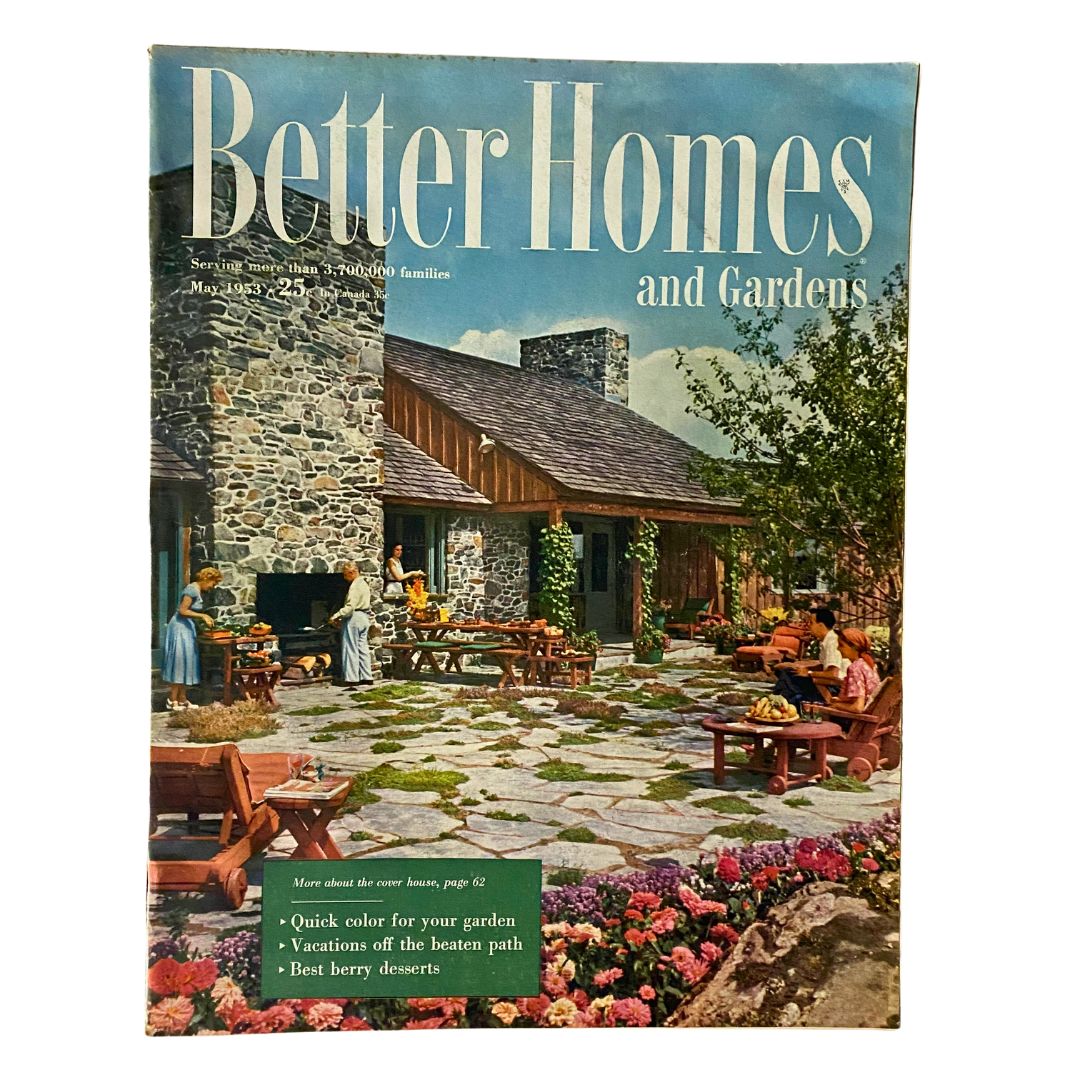 VTG Better Homes & Gardens Magazine May 1953 Best Berry Desserts No Label