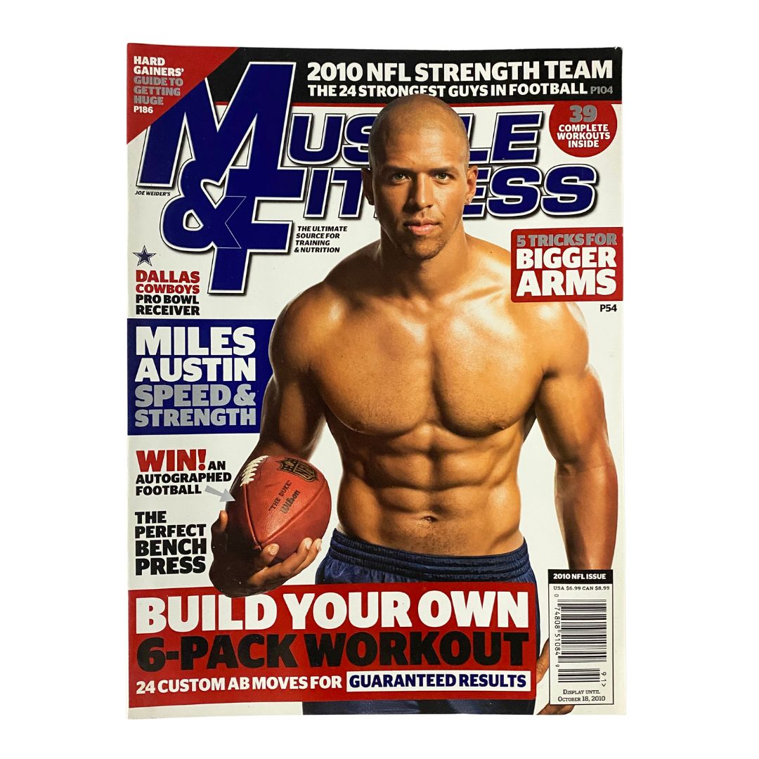 Muscle & Fitness Magazine November 2010 NFL Issue Miles Austin Cover No Label