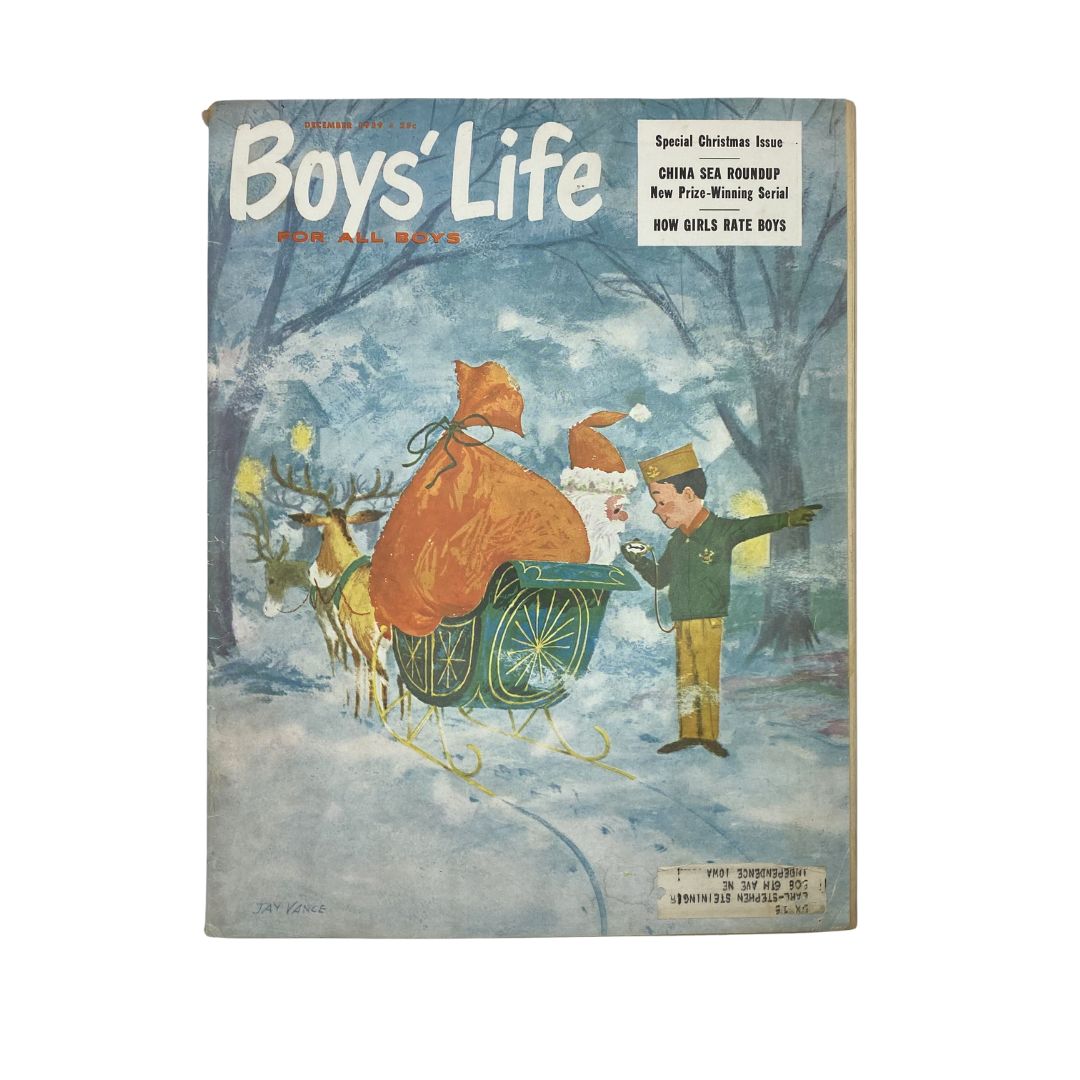 VTG Boys' Life for All Boys Magazine December 1959 A Fella Who Believes in Santa