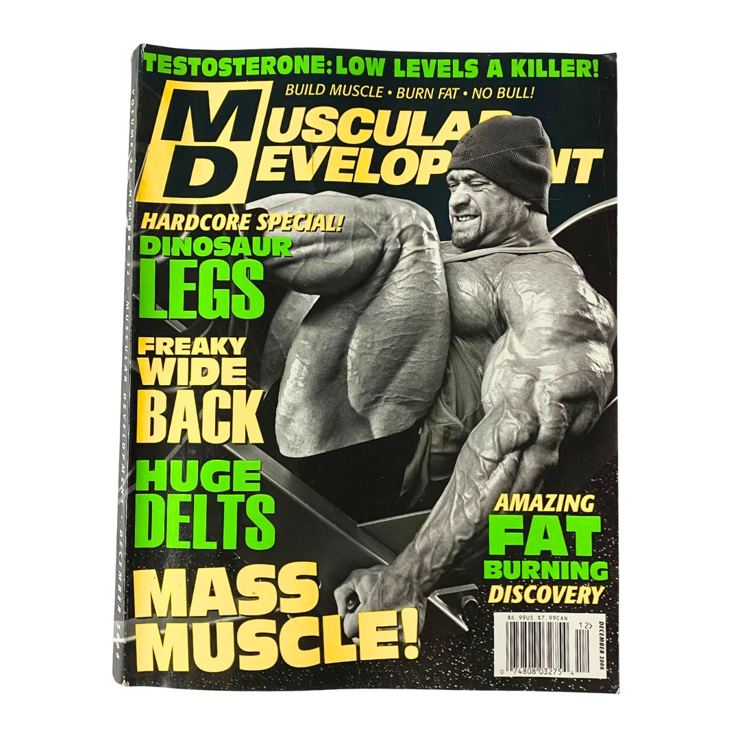 Muscular Development Magazine December 2006 Branch Warren Cover No Label