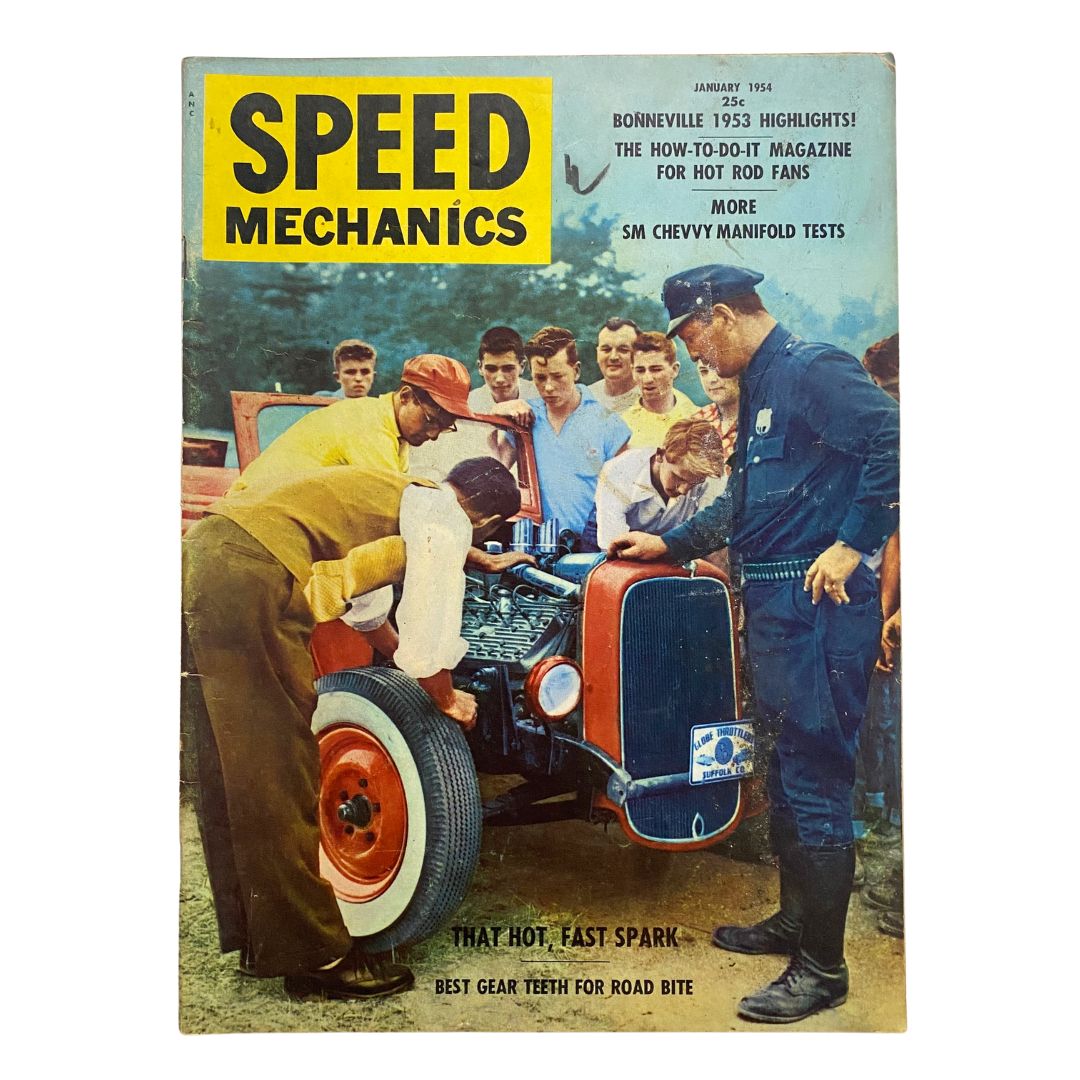 VTG Speed Mechanics Magazine January 1954 Best Gear Teeth for Road Bite No Label