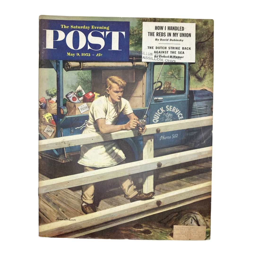 Saturday Evening Post Magazine May 9 1953 Jack's Father - Stevan Dohanos