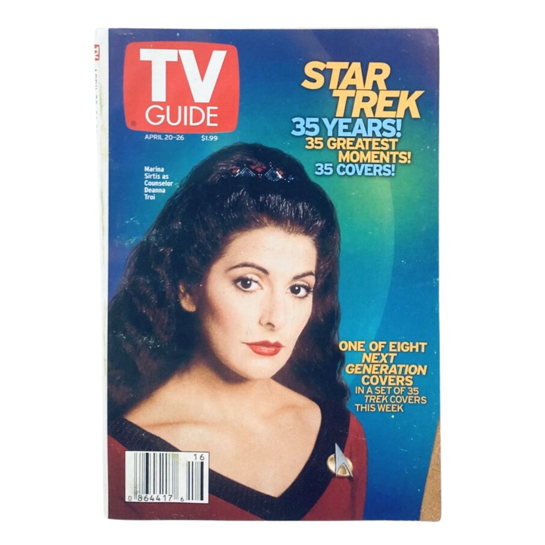 TV Guide Magazine April 20 2002 Marina Sirtis Tampa-Sarasota Ed. No Label