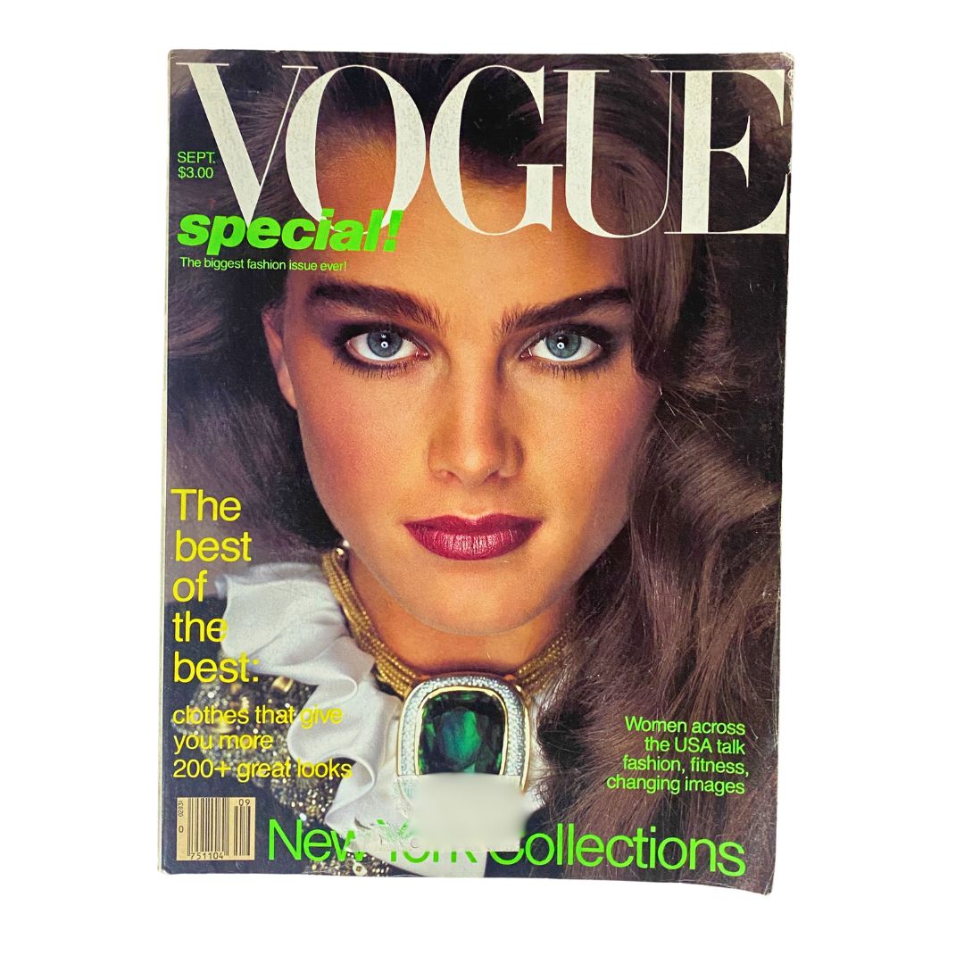 VTG Vogue Magazine September 1981 Brooke Shields by Richard Avedon