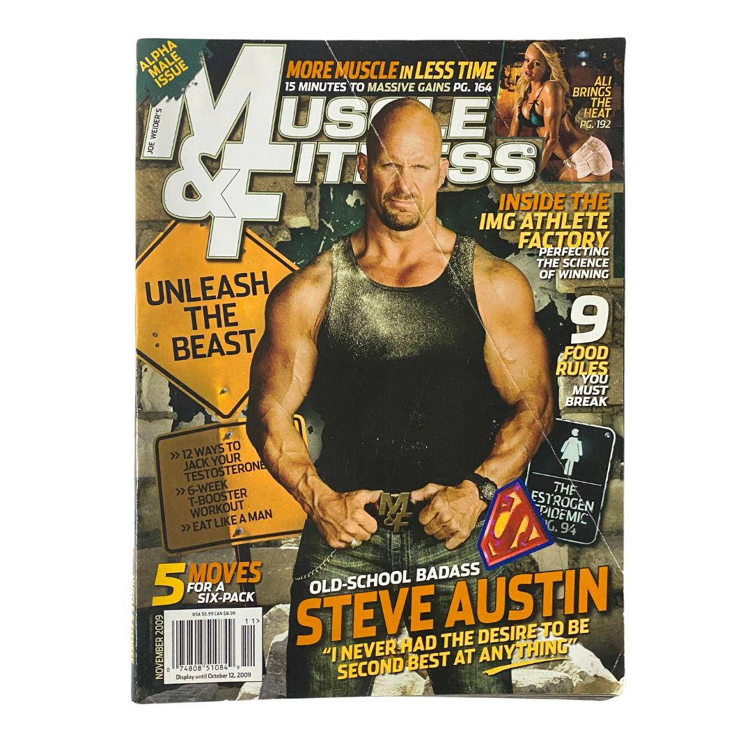 Muscle & Fitness Magazine November 2009 Steve Austin Cover No Label