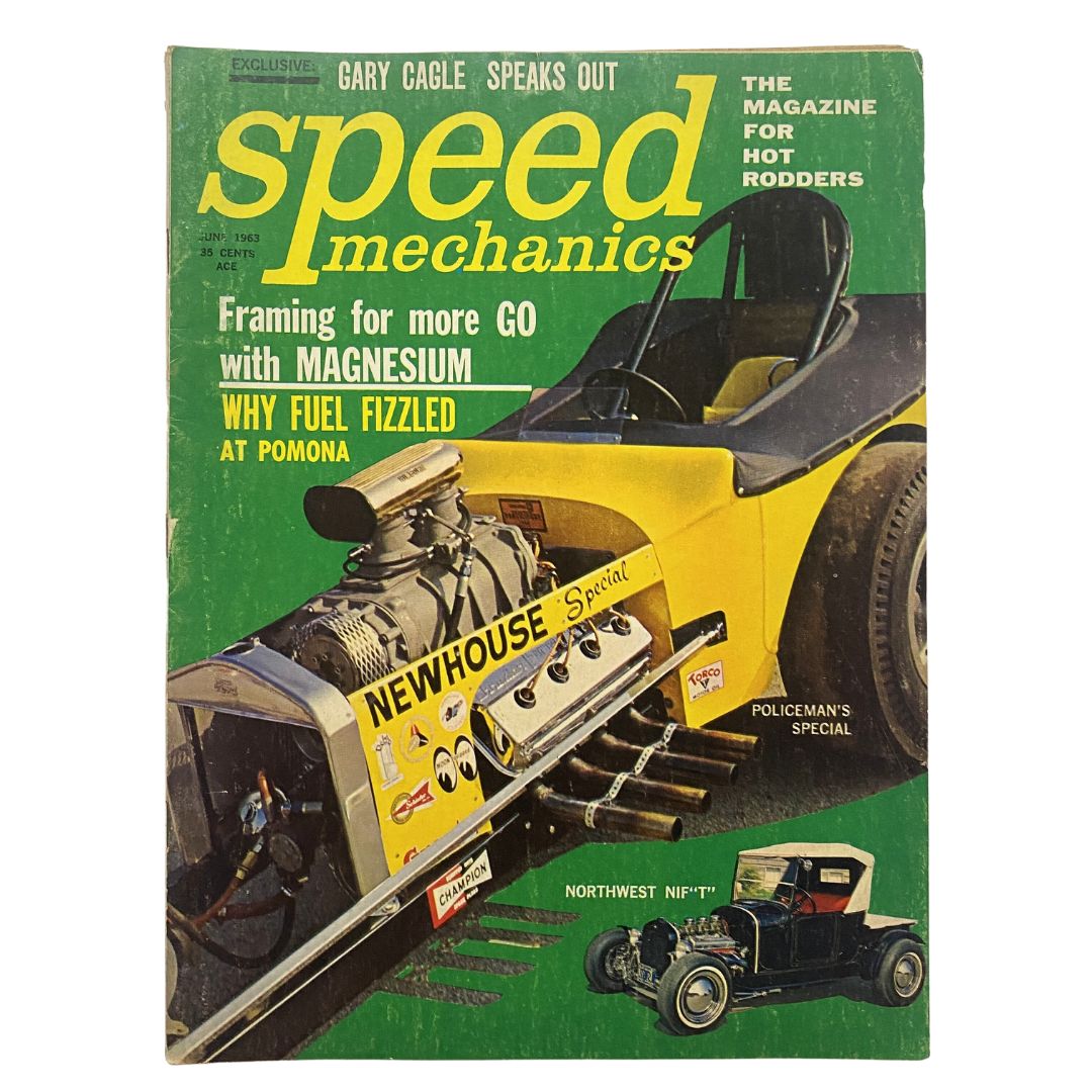 VTG Speed Mechanics Magazine June 1963 Why Fuel Fizzled at Pomona No Label