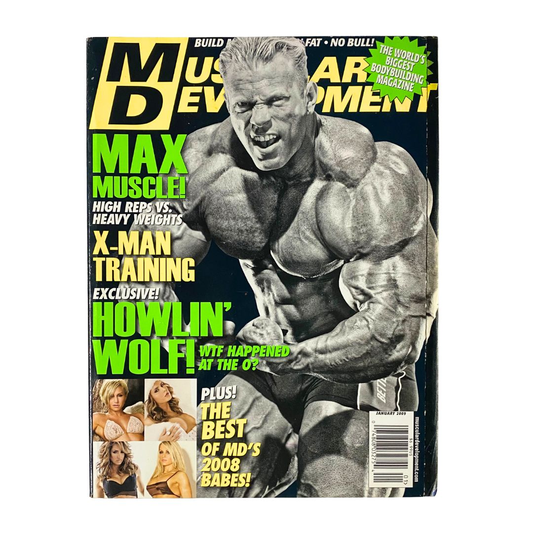 Muscular Development Magazine January 2009 Dennis Wolf Cover No Label