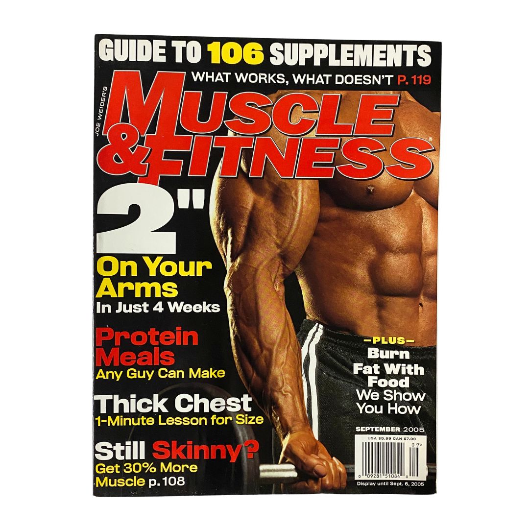 Muscle & Fitness Magazine September 2005 Protein Meals Any Guy Can Make No Label