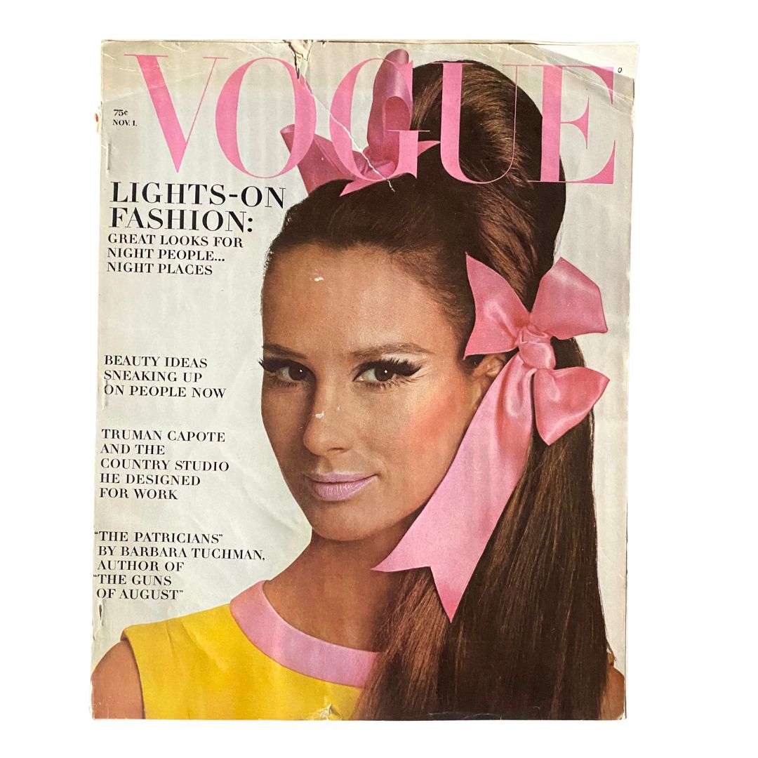 VTG Vogue Magazine November 1 1965 Brigitte Bauer by Irving Penn No Label