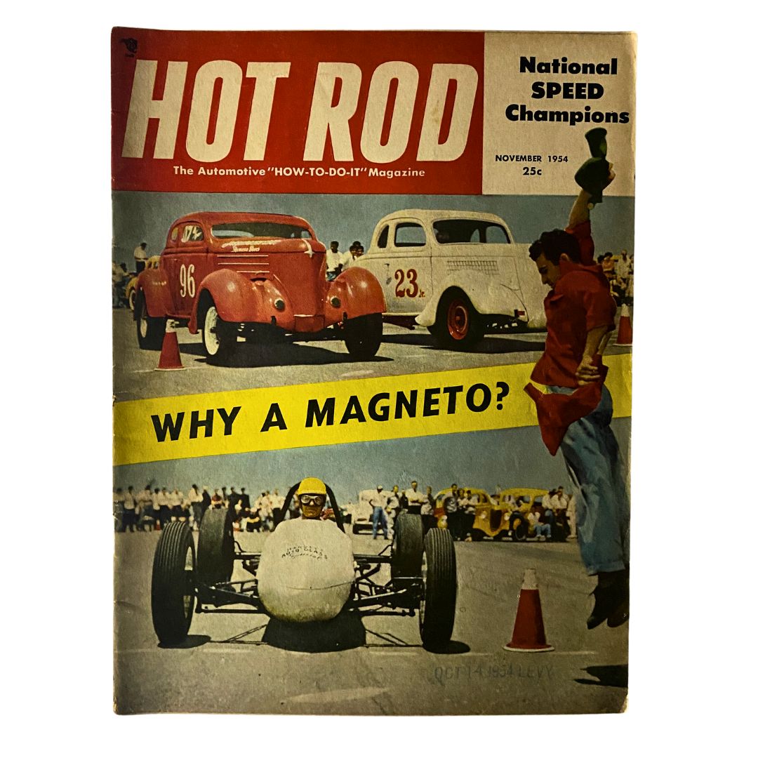 VTG Hot Rod Magazine November 1954 National Speed Champions No Label