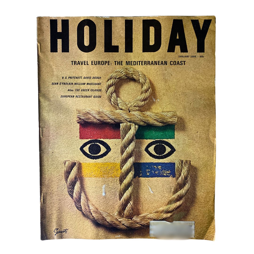 VTG Holiday Magazine January 1966 Vol 39 No. 1 The Mediterranean Europe