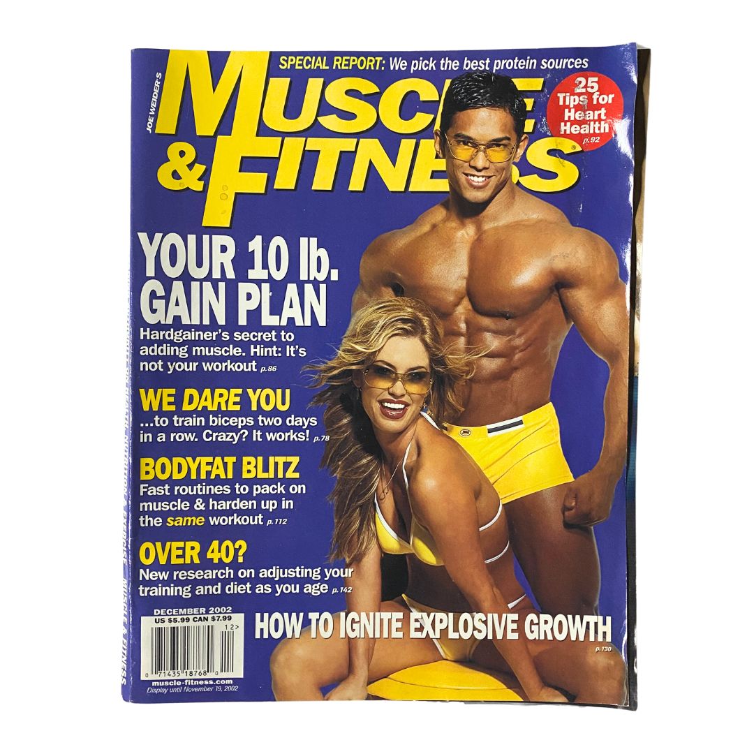 Muscle & Fitness Magazine December 2002 Stan McQuay No Label GD Interior