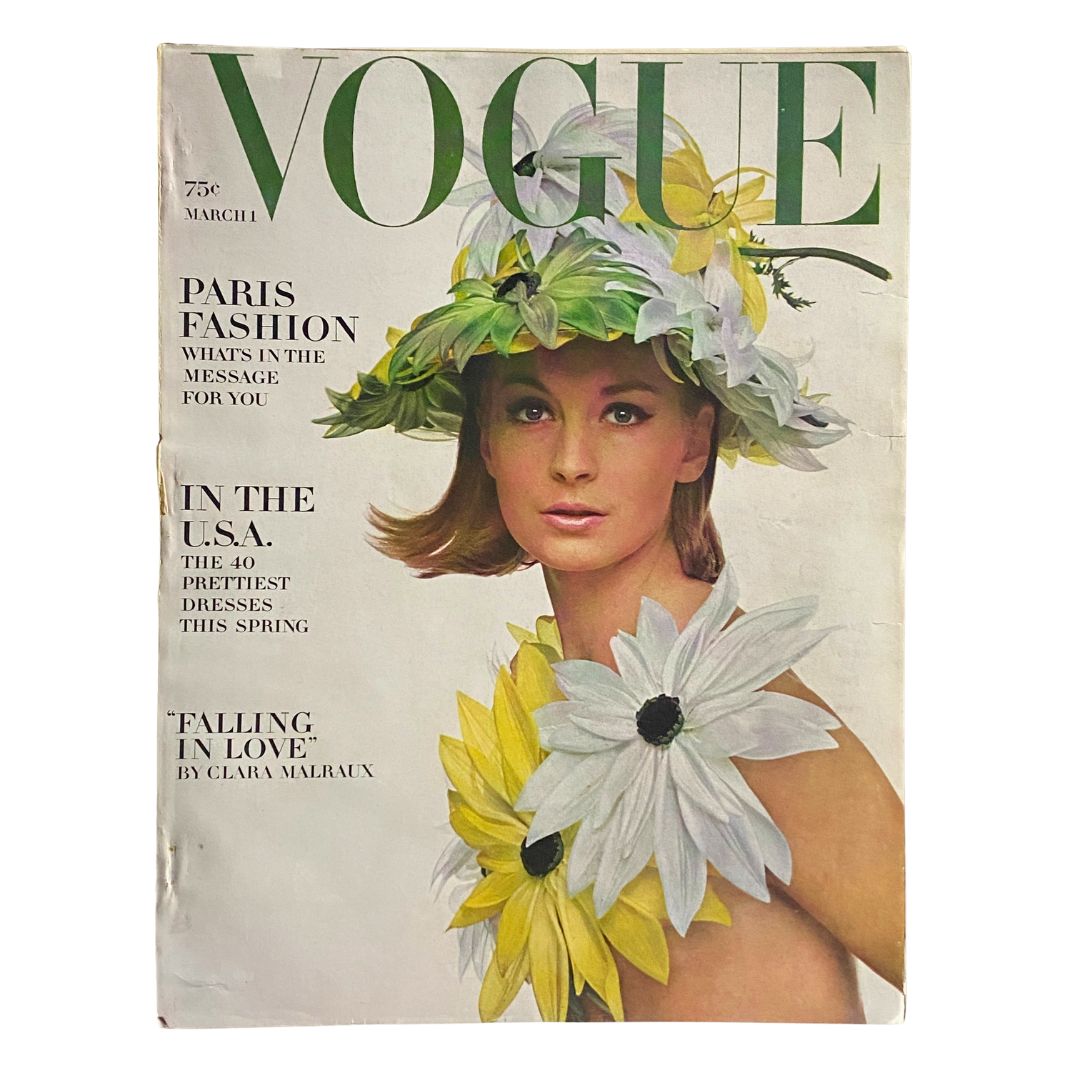 VTG Vogue Magazine March 1 1964 Anne de Zogheb by Bert Stern No Label