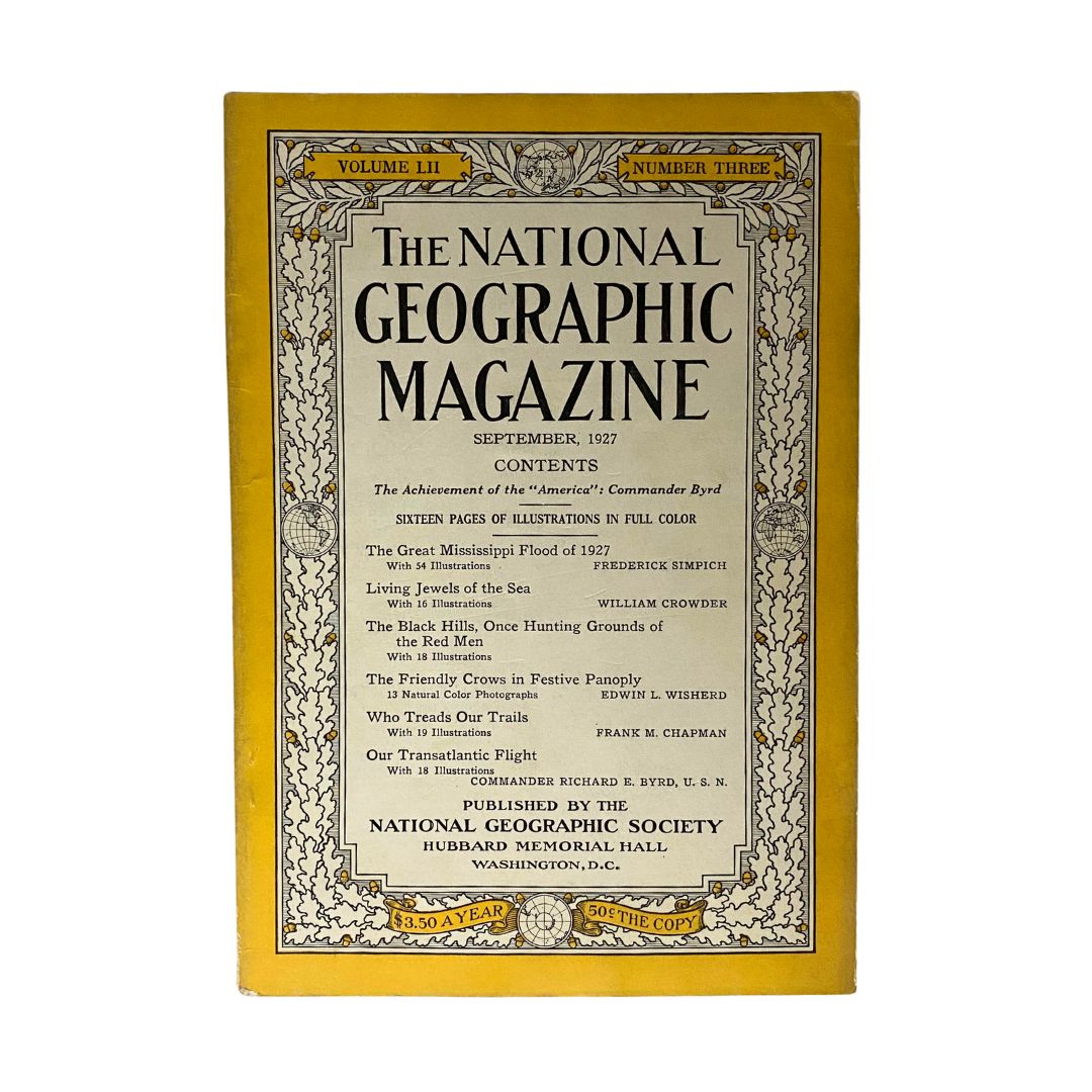 National Geographic Magazine September 1927 Our Transatlantic Fight No Label