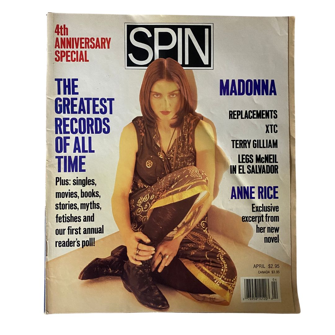 VTG Spin Magazine April 1989 Madonna, 4th Anniversary Special No Label