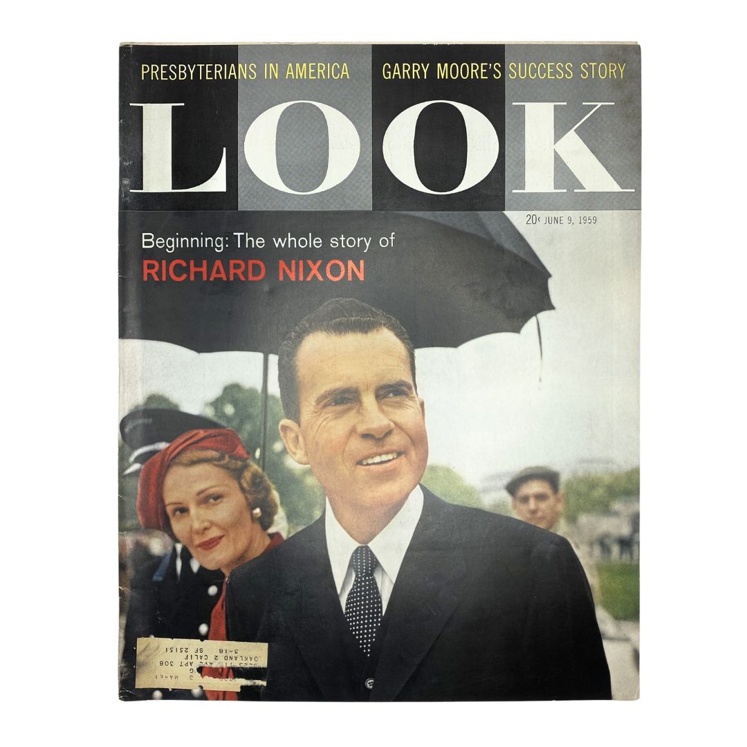 Look Magazine June 9 1959 Vol. 23 No. 12 Richard and Pat Nixon Cover Photograph