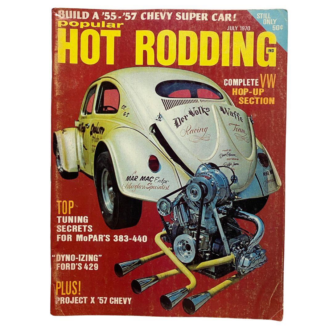 Popular Hot Rodding Magazine July 1970 Complete VW Hop-Up Section No Label