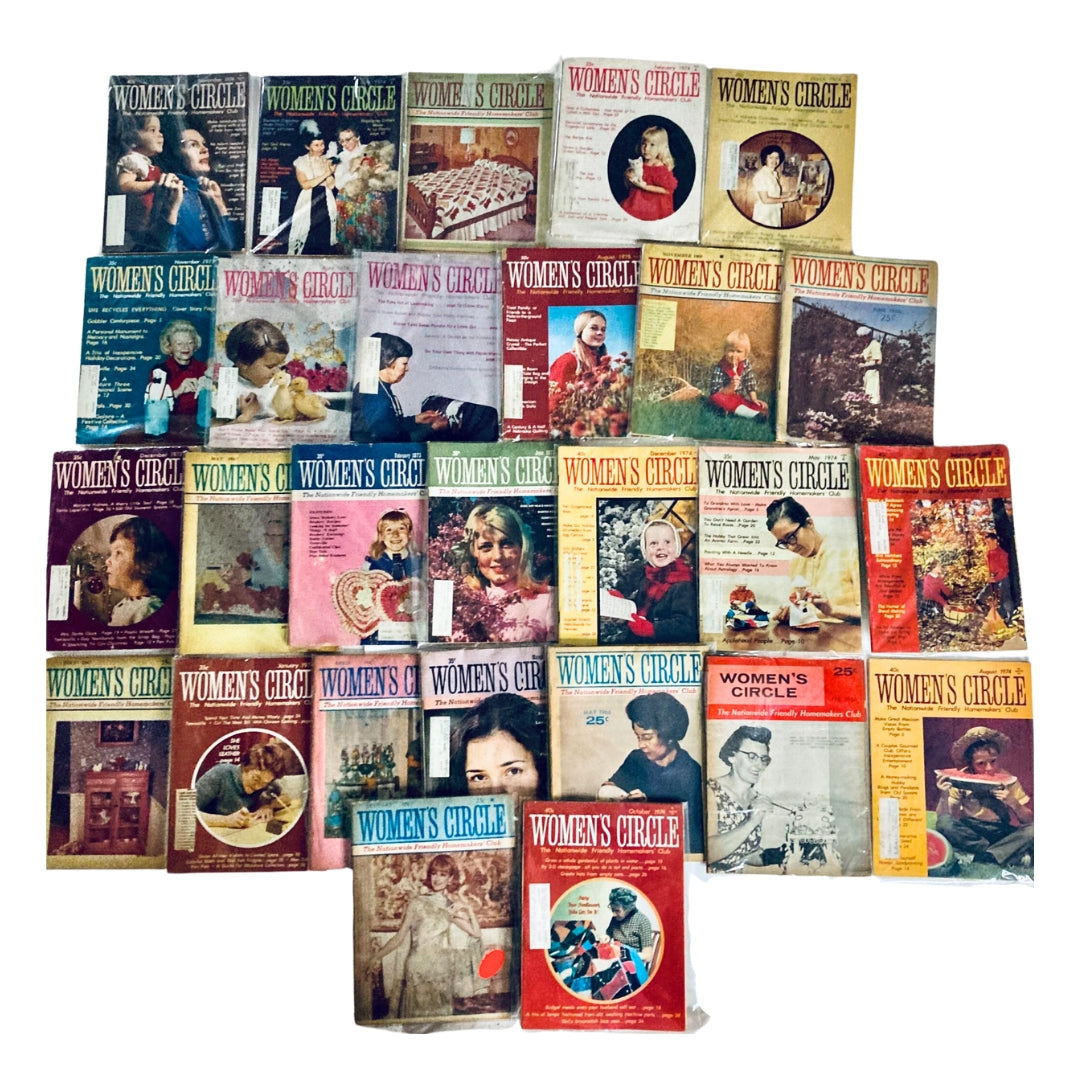 Lot of 27 1960s 1970s Women's Circle Friendly Homemakers' Club Magazine