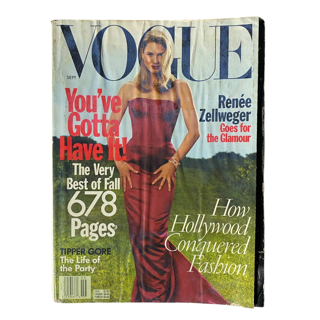 Vogue Magazine September 1998 Renée Zellweger by Steven Meisel No Label