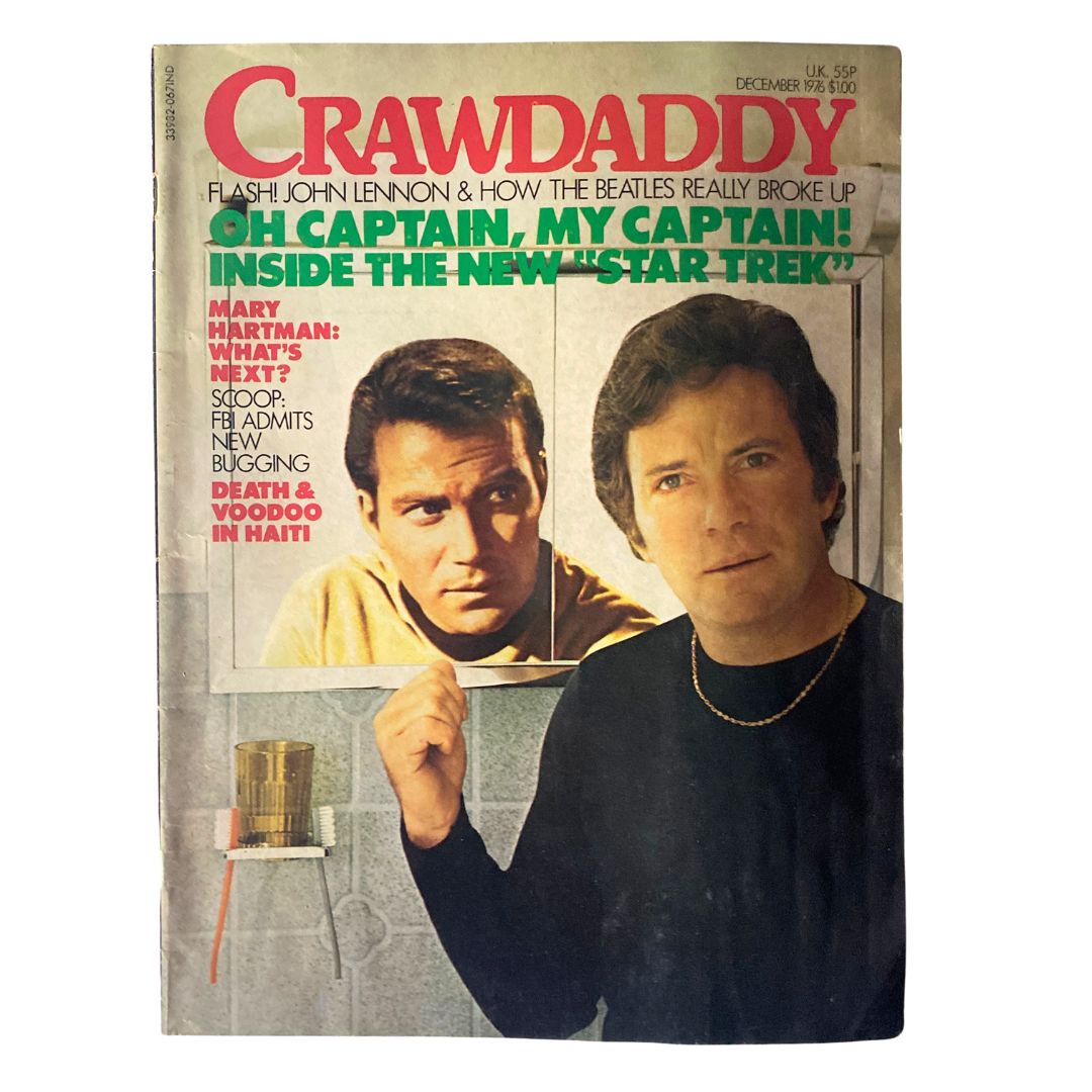 VTG Crawdaddy Magazine December 1976 My Captain Inside "Star Trek" No Label