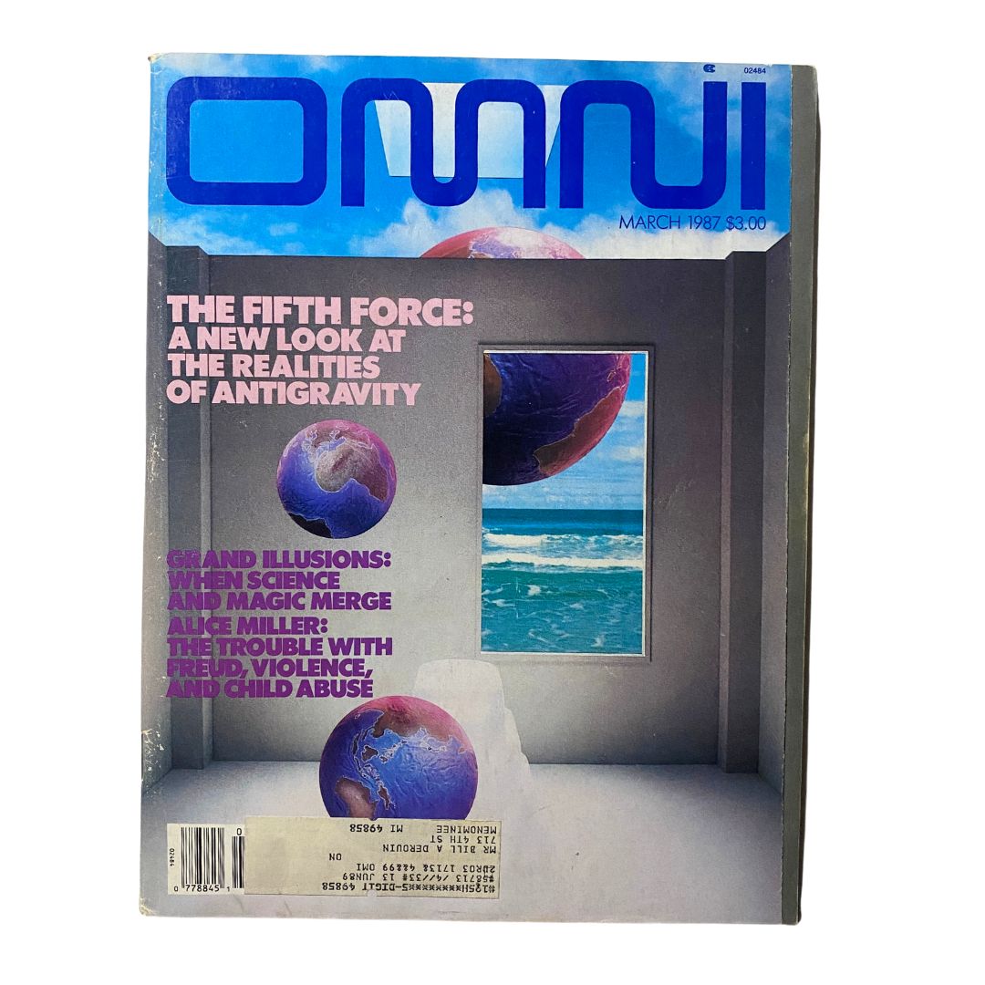 VTG Omni Magazine March 1987 The Fifth Force: The Realities of Antigravity