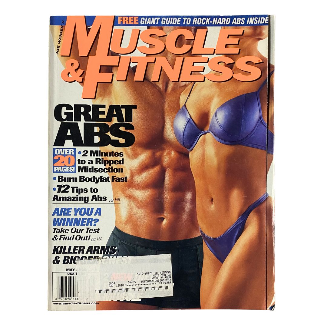 Muscle & Fitness Magazine May 1999 Vol 60 No. 5 Mike O'Hearn, Mary Yockey Cover