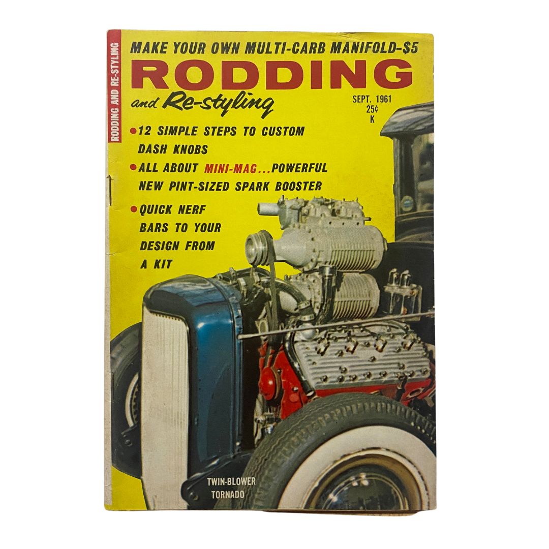 VTG Rodding & Re-Styling Magazine September 1961 Twin-Blower Tornado No Label