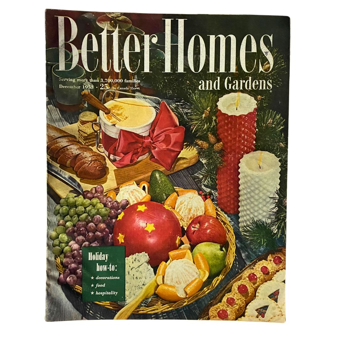 VTG Better Homes & Gardens Magazine December 1953 Holiday How-To No Label