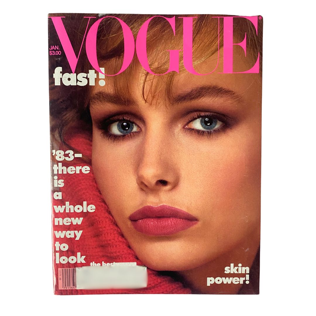 VTG Vogue Magazine January 1983 Lauren Helm by Richard Avedon