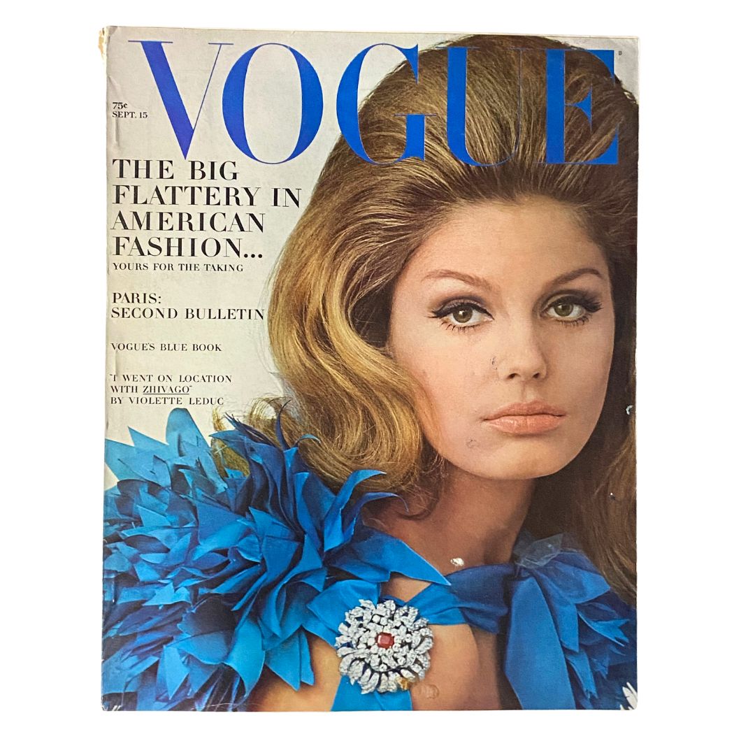 VTG Vogue Magazine September 15 1965 Kecia Nyman by Irving Penn No Label