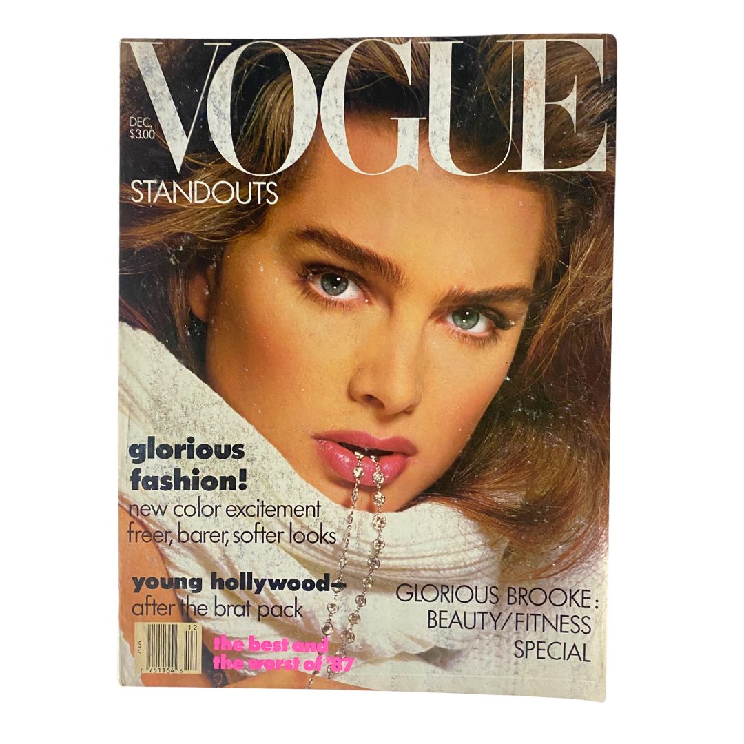 VTG Vogue Magazine December 1987 Brooke Shields by Richard Avedon No Label