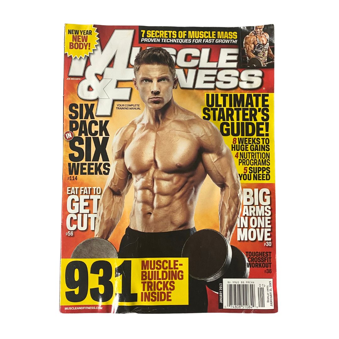 Muscle & Fitness Magazine January 2013 Steve Cook No Label GD Interior