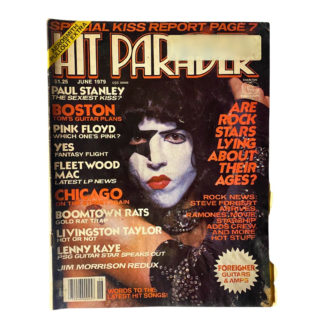 VTG Hit Parader Magazine June 1979 Paul Stanley & Steven Tyler w Centerfold