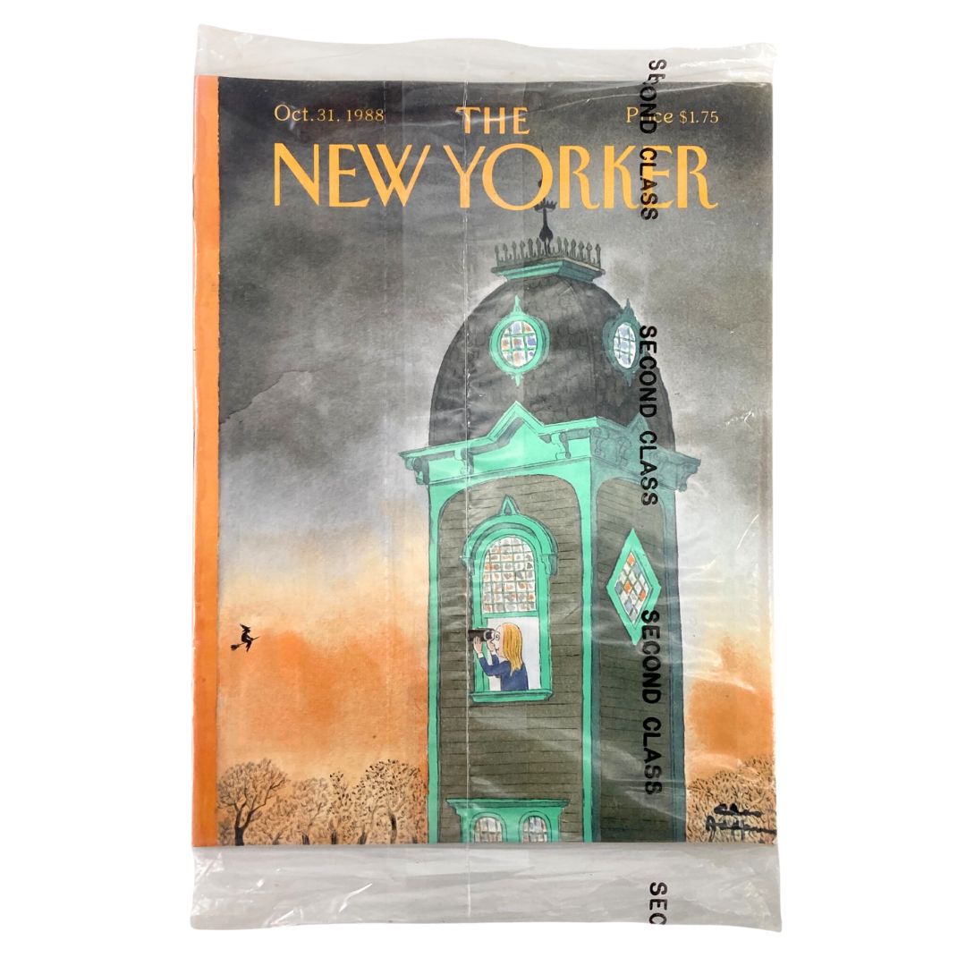 The New Yorker Full Magazine October 31 1988 Witch Sighting VG Sealed No Label