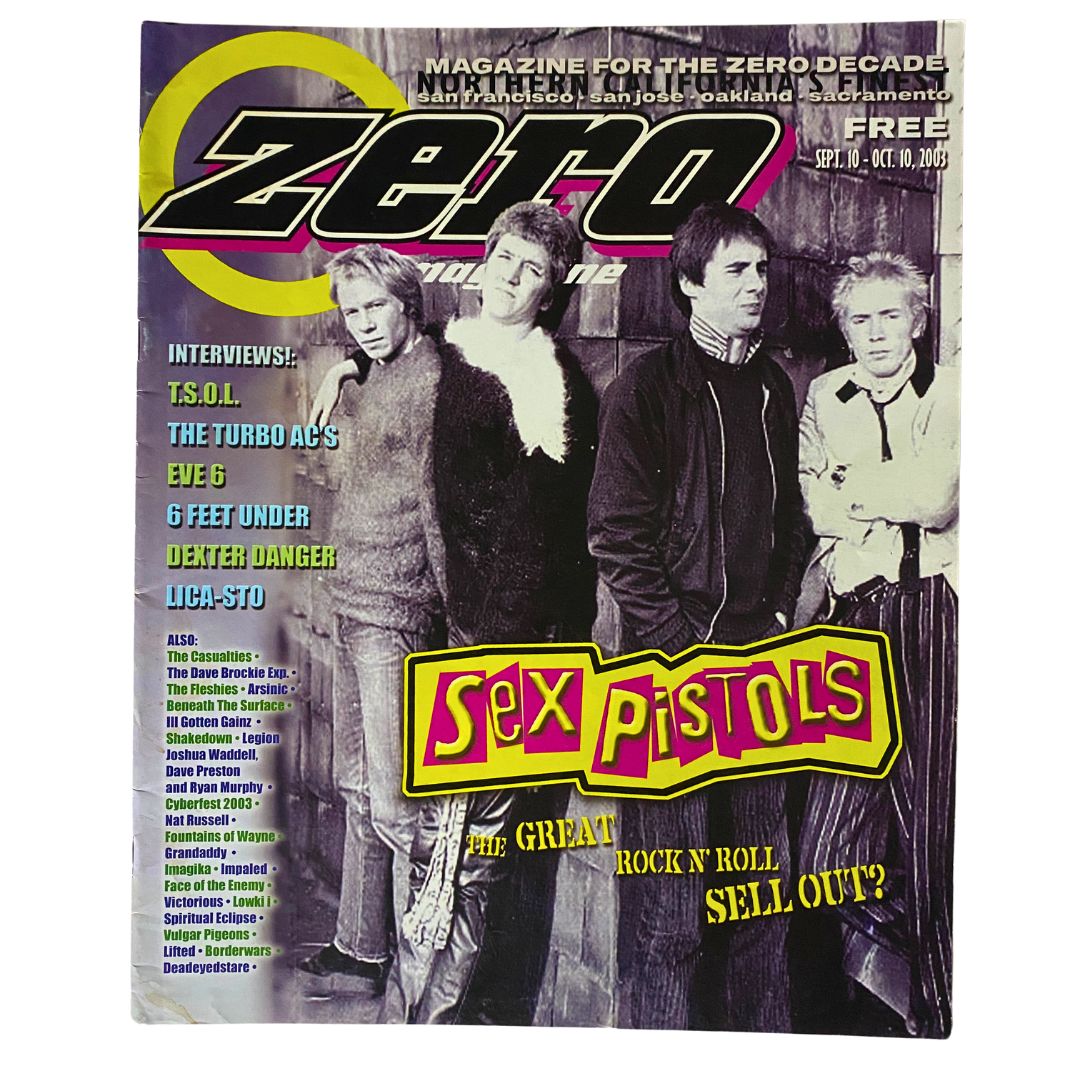 Zero Magazine September 10 2003 Sex Pistols Great Rock N' Roll Sell Out No Label