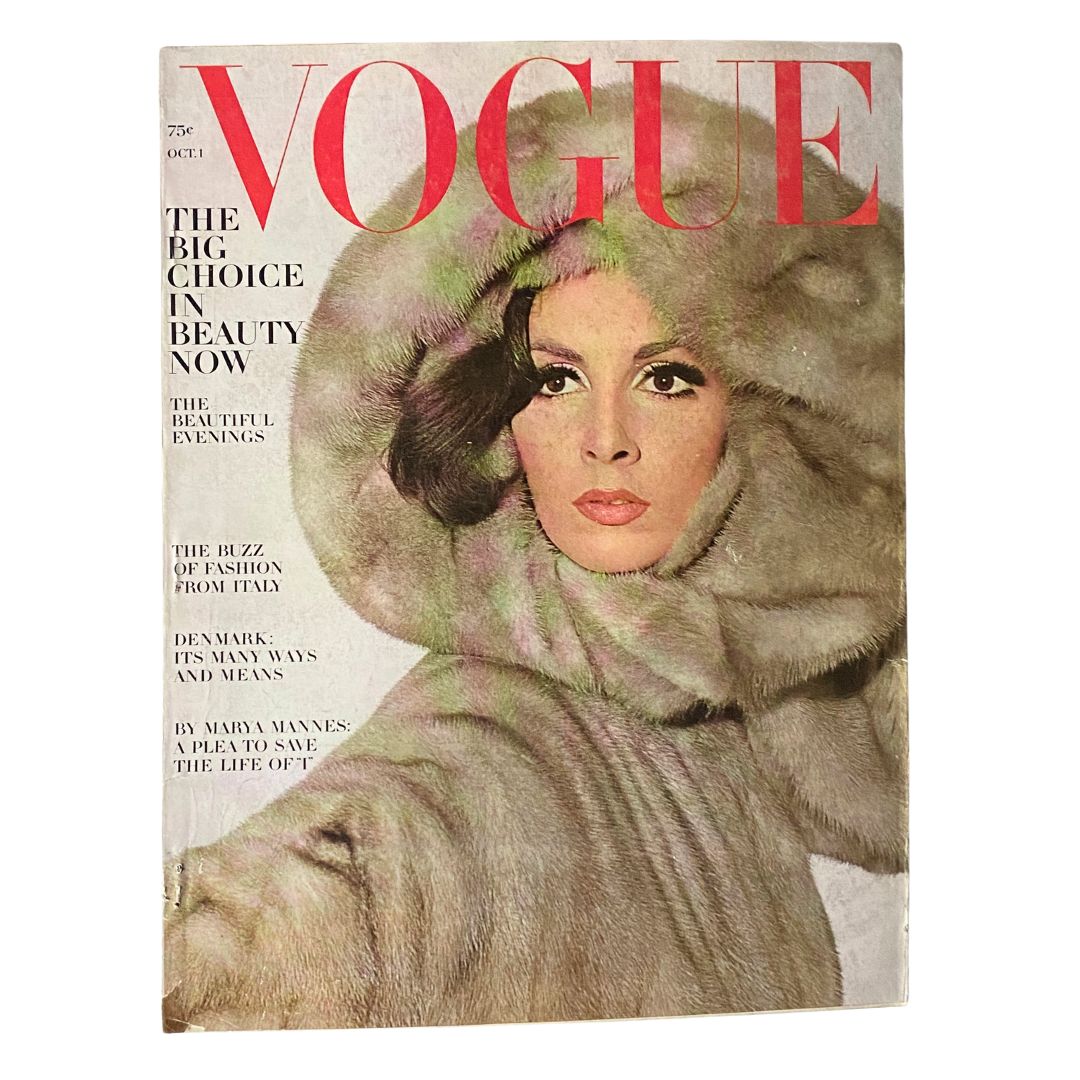 VTG Vogue Magazine October 1 1964 Wilhelmina Cooper by Irving Penn No Label