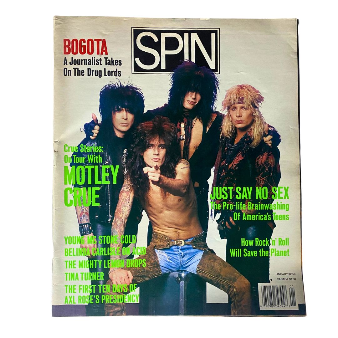 Spin Magazine January 1990 Vol 5 No. 10 Motley Crue on Tour No Label