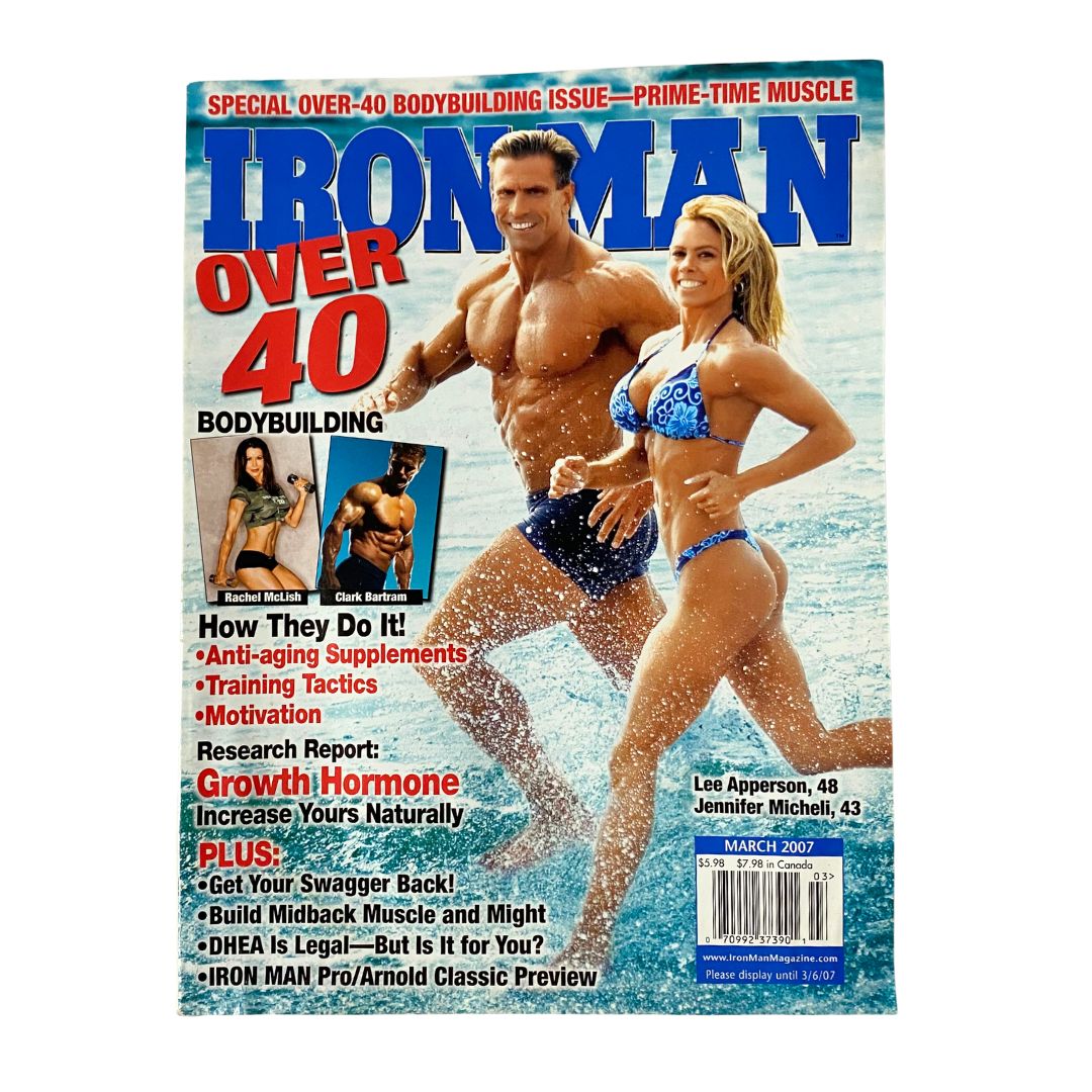 Iron Man Magazine March 2007 Lee Apperson, Jennifer Micheli Cover No Label