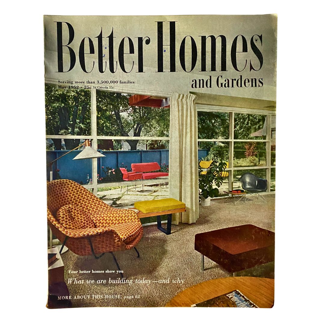 VTG Better Homes & Gardens Magazine May 1952 How-to for Handyman No Label